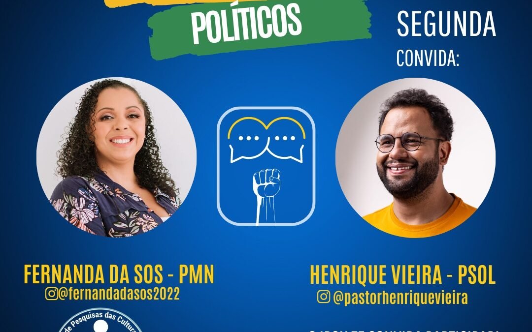 Diálogos Políticos do IPCN será com  Fernanda da SOS e Henrique Vieira – PSOL 